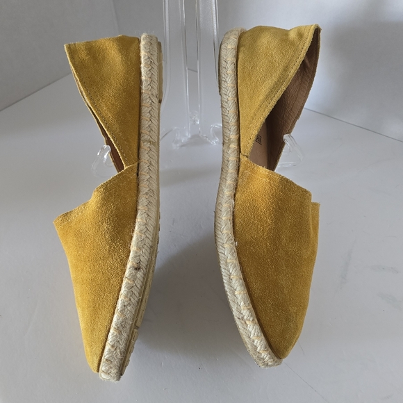Miz Mooz Celestine Mustard Yellow Leather Espadrille Flats Size 41/US9.5-10 - Picture 5 of 8